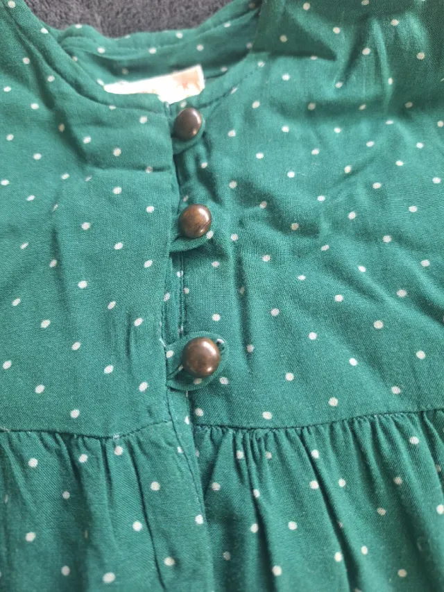 Vestido verde lunares Neck & Neck T4