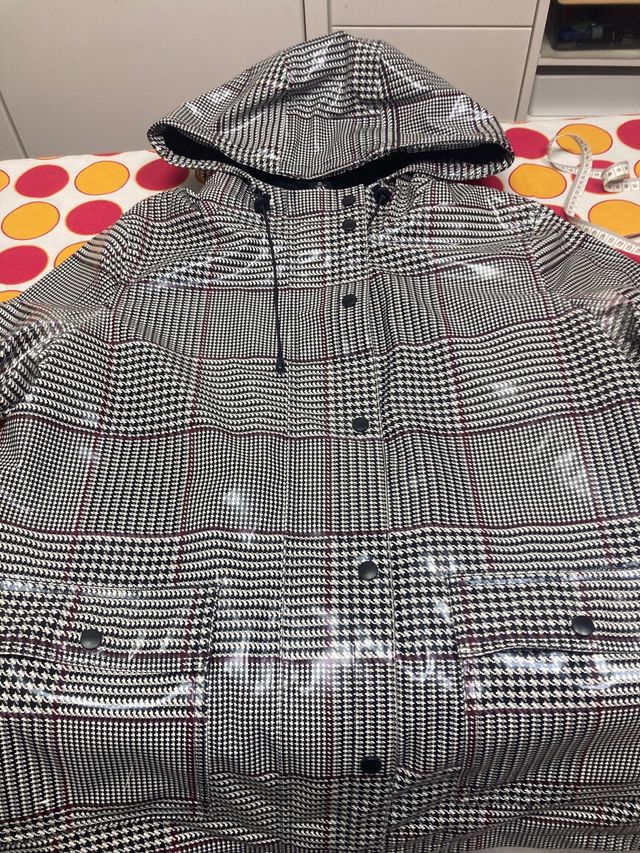 Chaqueta impermeable invierno cuadros