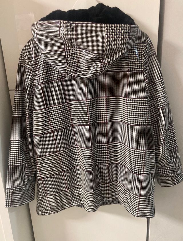 Chaqueta impermeable invierno cuadros