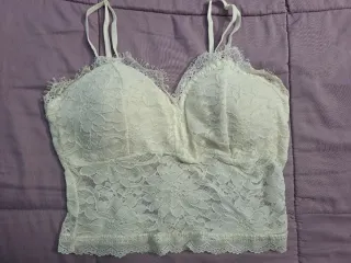 Top encaje blanco