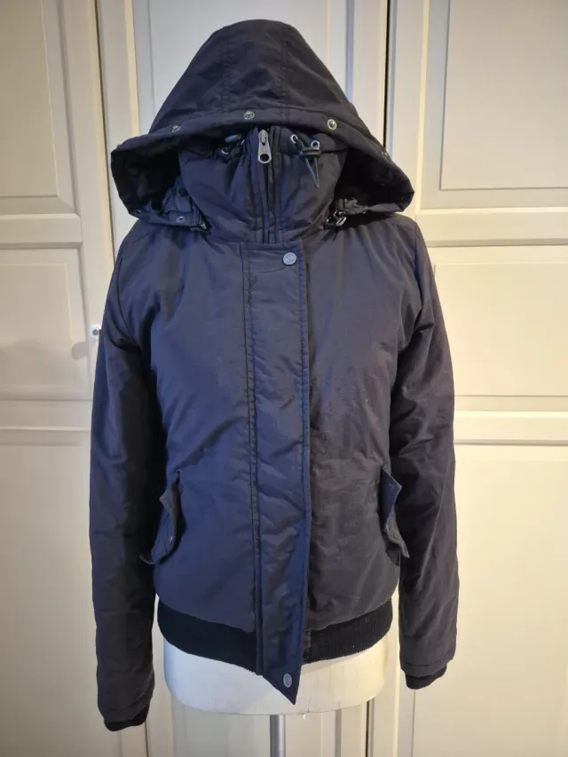 Giubbotto blu con cappuccio Element