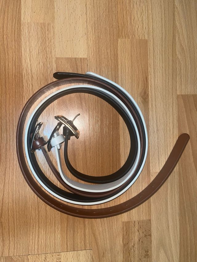 Pack de 3 cinturones (negro, marrón y blanco)
