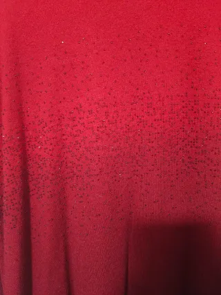 Jersey largo M&V rojo con pedrería