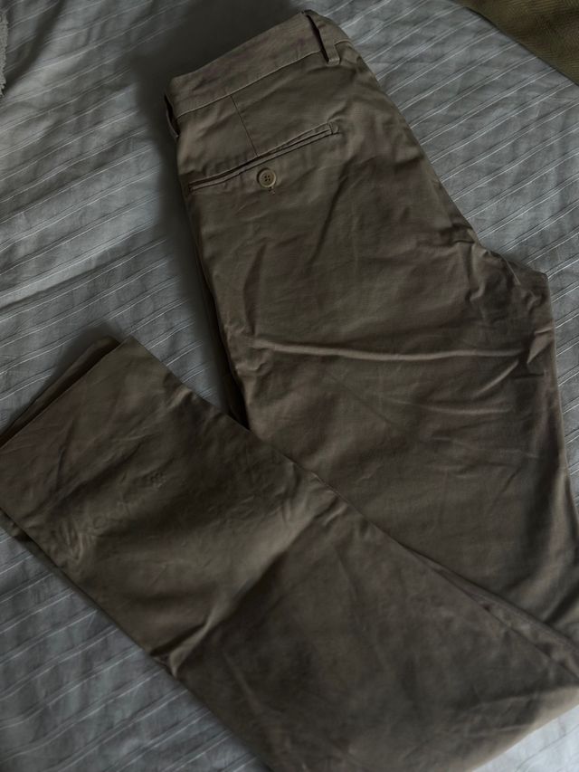 Pantalón de vestir beige hombre