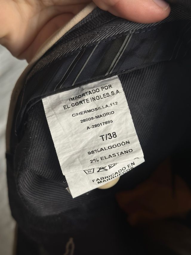 Pantalón de vestir beige hombre