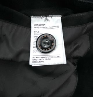 Cazadora Ante Negra Wtaps