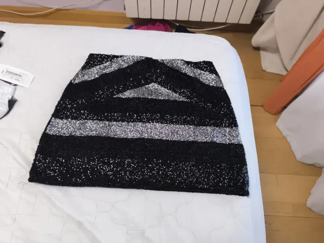 Falda corta fiesta lentejuelas