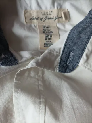 Camisa blanca niño Talla M