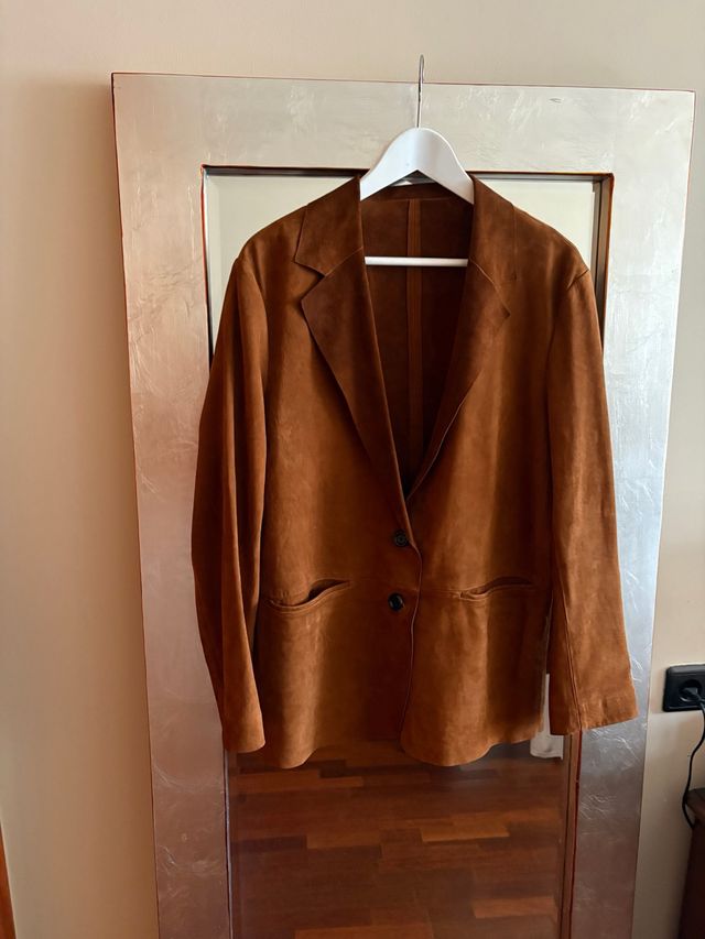 Massimo Dutti Americana Fluida Piel Ante