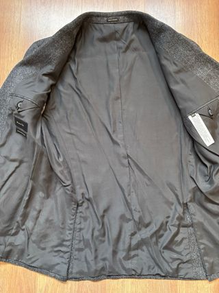 Americana Massimo Dutti espiga gris nueva