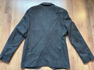 Americana Massimo Dutti espiga gris nueva