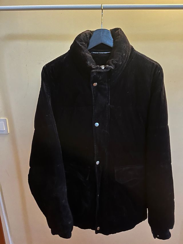 Abrigo de pana Zara negro