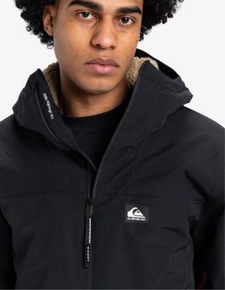 Quiksilver Parka Overcast 3K Negra Talla S