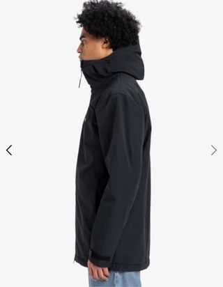 Quiksilver Parka Overcast 3K Negra Talla S