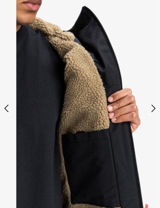 Quiksilver Parka Overcast 3K Negra Talla S