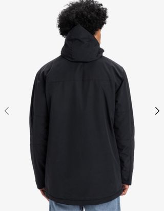 Quiksilver Parka Overcast 3K Negra Talla S