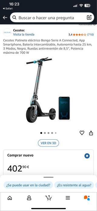 Patinete Cecotec Bongo serie A Connected