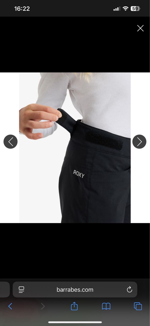 Pantalón de esquí Roxy negro