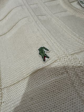 Jersey Lacoste Y2K Crema Talla L