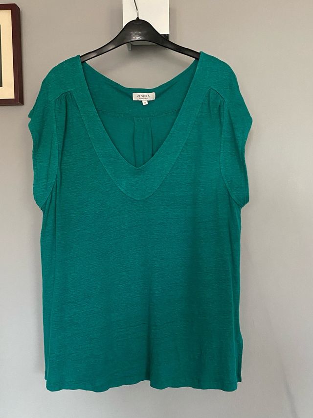 Camiseta verde Zendra Talla XL