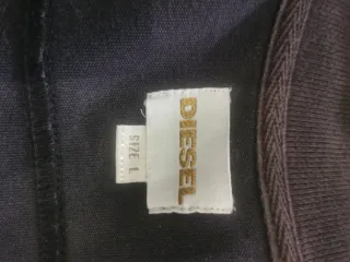 Chaqueta Sudadera Diesel Negra y Amarilla