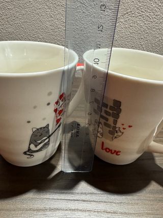 Tazze mug gatto con cuori e musica