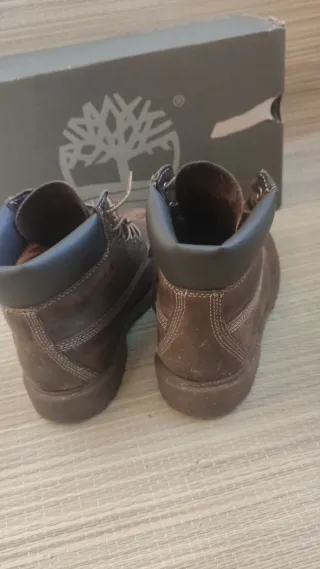 Timberland Stivali Pelle Marrone Graffiati