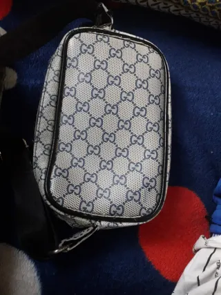 Riñonera Gucci Beige y Azul