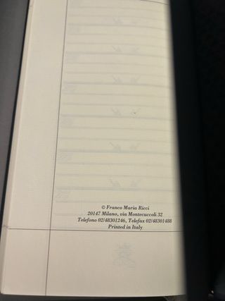 Rubrica telefonica Franco Maria Ricci