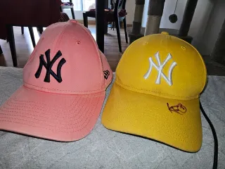 Gorras New Era NY Rosa y Amarilla