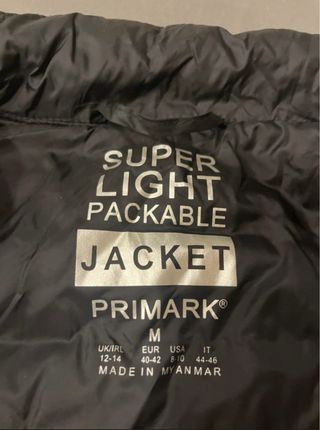 Anorak Primark Negro Talla M
