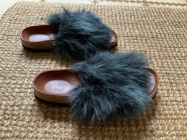 Sandalias planas de cuero talla 37