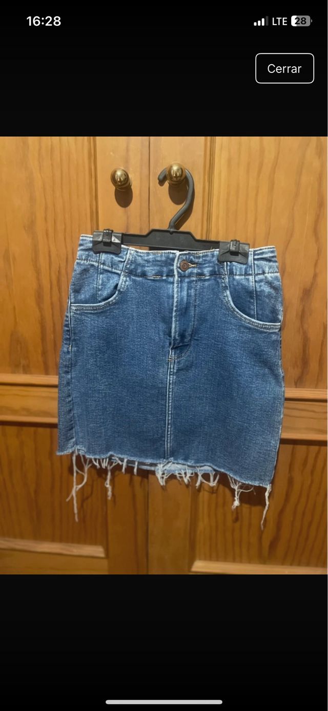 Falda vaquera Bershka