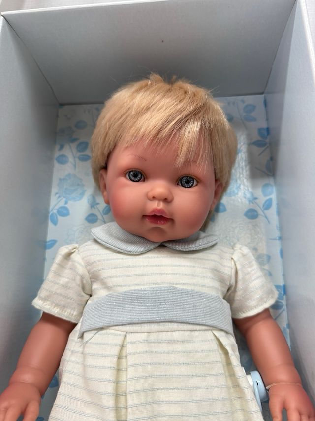 Muñeco Tonino Vestida de Azul