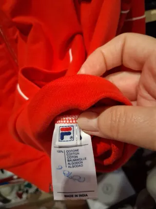 Sudadera Fila Italia Talla M/L Roja y Azul