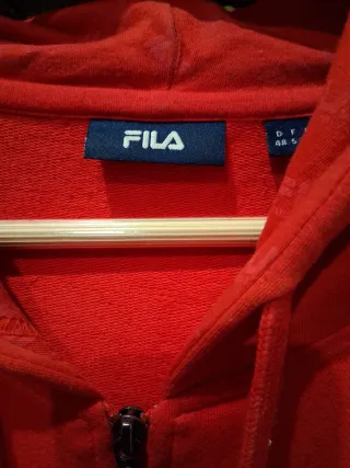 Sudadera Fila Italia Talla M/L Roja y Azul