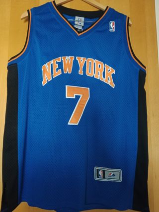Camiseta NYK Carmelo Anthony #7 Majestic