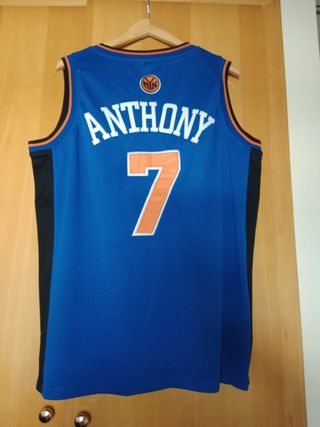 Camiseta NYK Carmelo Anthony #7 Majestic