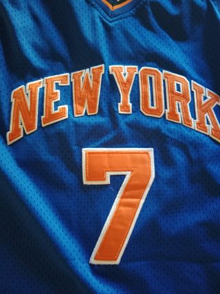 Camiseta NYK Carmelo Anthony #7 Majestic