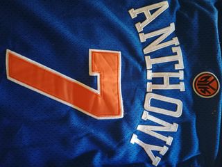 Camiseta NYK Carmelo Anthony #7 Majestic