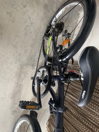 Bicicleta Plegable Azul