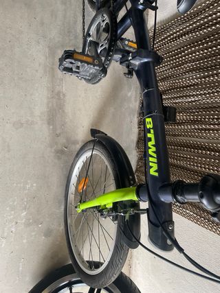 Bicicleta Plegable Azul