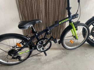 Bicicleta Plegable Azul