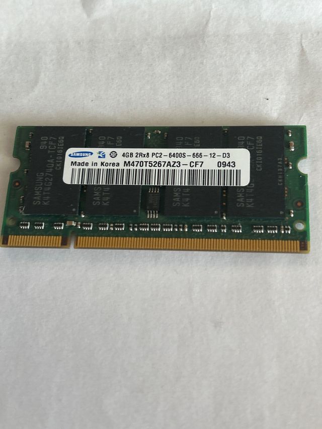 4GB DDR2 800MHz SODIMM RAM Samsung
