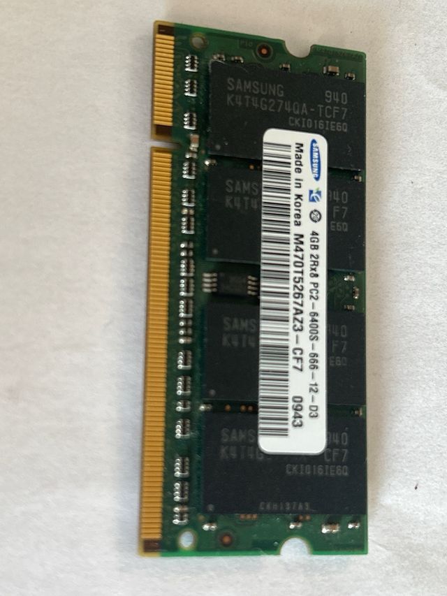 4GB DDR2 800MHz SODIMM RAM Samsung