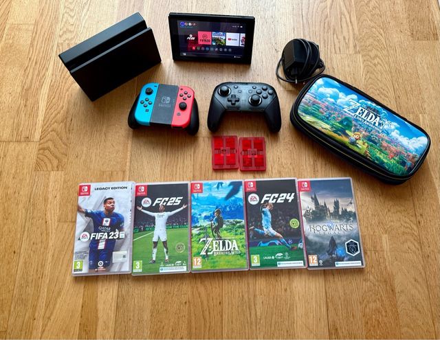 Nintendo Switch + Accesorios y Juegos