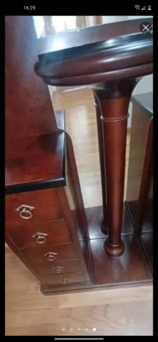 Mueble recibidor madera fondo reducido