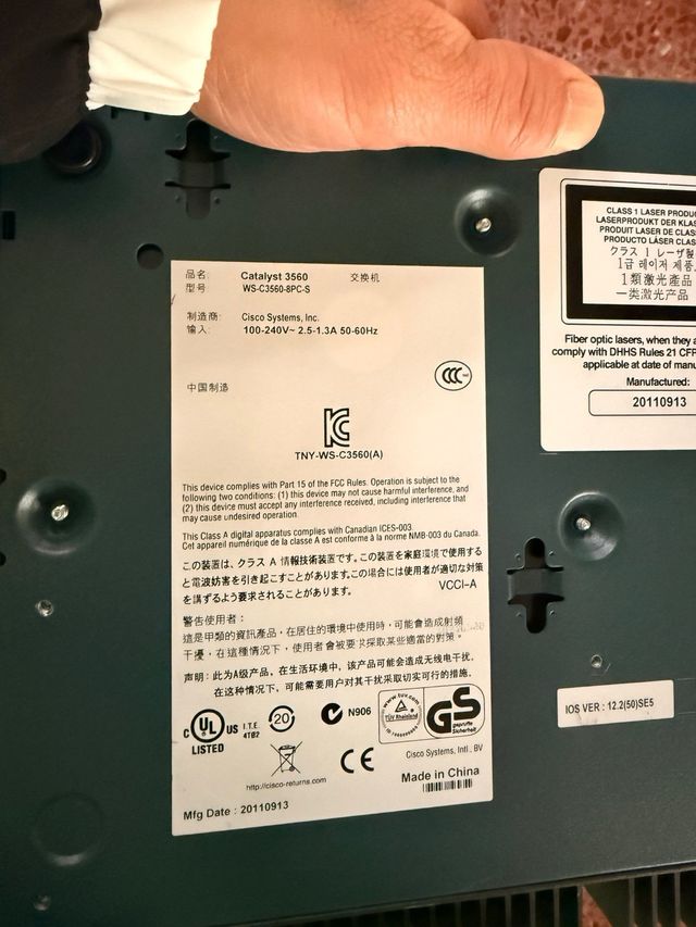 Switch Cisco Catalyst 3560 PoE-8