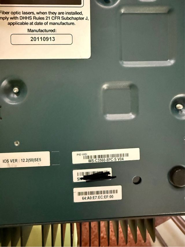 Switch Cisco Catalyst 3560 PoE-8