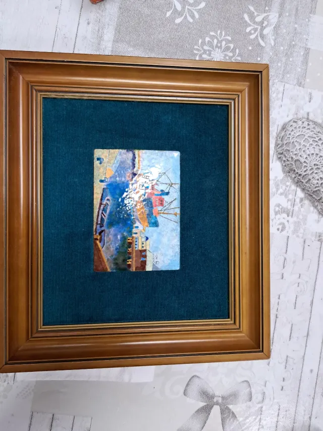 Cuadro puerto marinero